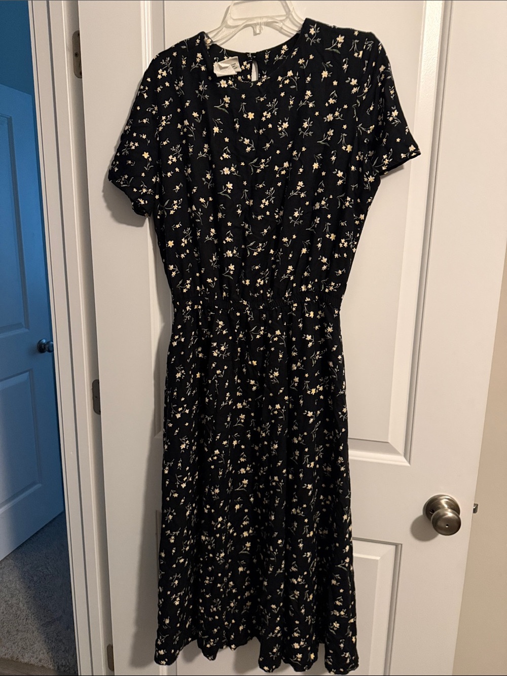 The Vermont Country Store Midi Dress Floral Cottagecore Prairie Style-size 12